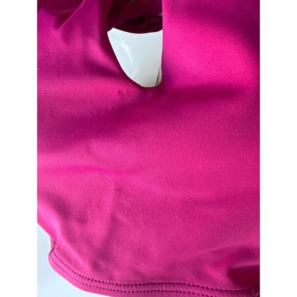 SHADE & SHORE Swim Top Womens 34B Purple Nylon Halter Braided Keyhole Design - Picture 5 of 9